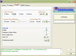 DVB-C modulator / J83 modulator safari plug-in (click to enlarge)