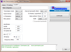DVB-T2 modulator safari plug-in (click to enlarge)